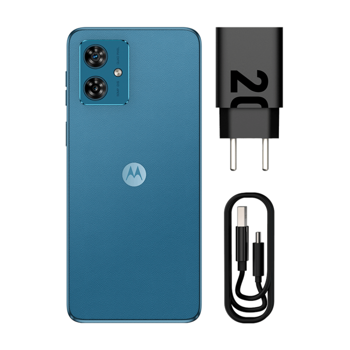 Smartphone Motorola Moto G54, Tela 6,5", 256 GB, 8GB RAM Boost, Câmera Dupla 50MP + Selfie 16MP, 5G, Cor Azul