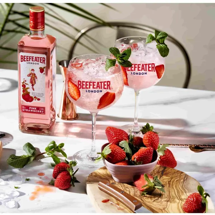 Gin Beefeater Pink Importado 750 ml Sabor morango