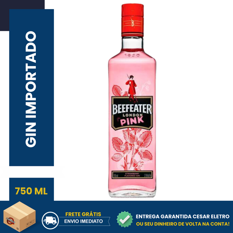 Gin Beefeater Pink Importado 750 ml Sabor morango