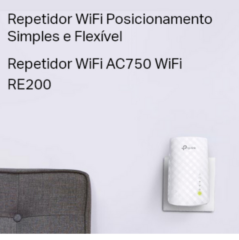 Repetidor Tp-Link Re200 AC750 Dual Band 2.4 Ghz e 5 Ghz